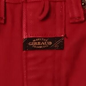 Marithe Francois Girbaud High-Rise Jeans in Bright Red